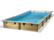 Piscine bois rectangulaire