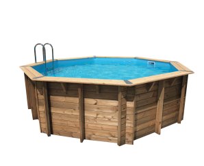 piscine-en-bois-octogonale-ocea-430-liner-bleu-ubbink