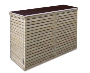 Armoire de jardin en bois VENICE BAS – 125x60x90cm