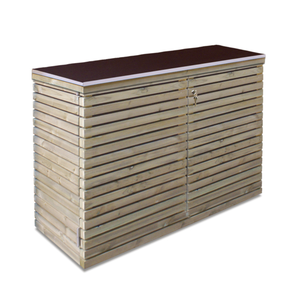 Armoire de jardin en bois VENICE BAS – 125x60x90cm