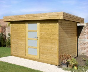 Abri de jardin en bois MODERN-PANNEAUX