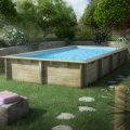 Piscine en bois rectangulaire WEVA 8,00 x 4,00 M - H 146 cm - PROCOPI BWT MyPool