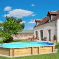 Piscine en bois octogonale allongée WEVA OCTO+ 640 - H 146 cm - PROCOPI BWT MyPool 
