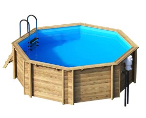 Piscine en bois octogonale TROPIC OCTO 414 - H 120 cm - PROCOPI BWT MyPool