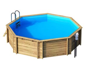 Piscine en bois octogonale TROPIC OCTO 505 - H 120 cm - PROCOPI BWT MyPool