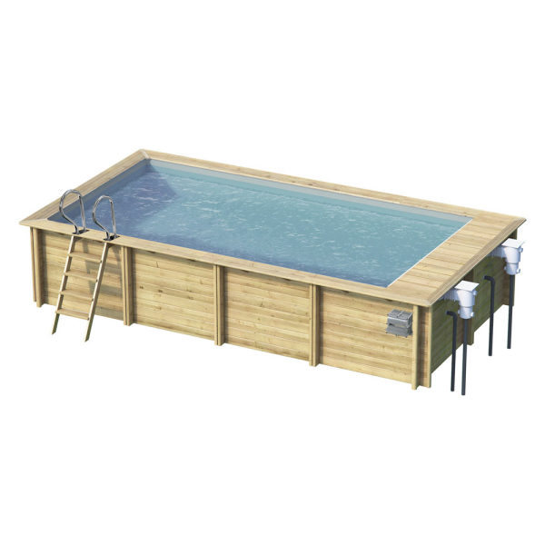 Piscine en bois rectangulaire Urbaine XL 6,50 x 3,50 M - H 133 cm - PROCOPI BWT MyPool