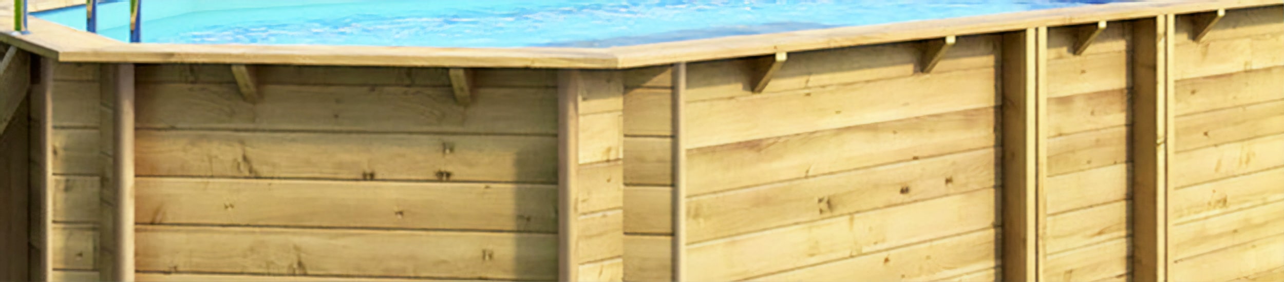 Piscine en bois hors-sol octogonale TROPIC OCTO 414 - H 120 cm - PROCOPI BWT MyPool