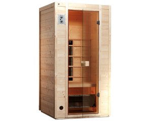 Sauna d'intérieur à infrarouge VITAL | 1 place | 1700 W | 102 x 100 - H 196 cm