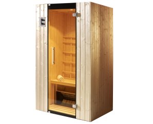 Sauna d'intérieur à infrarouge CLASSIC | 1 place | 1700W | 108 x 99 - H 190 cm