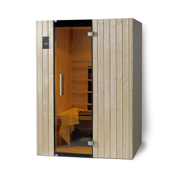 Sauna d'intérieur à infrarouge CLASSIC | 2 places | 2050W | 137 x 99 - H 190 cm
