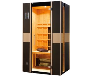Sauna d'intérieur à infrarouge SPORTS | 1 place | 1700W | 108 x 99 - H 190 cm
