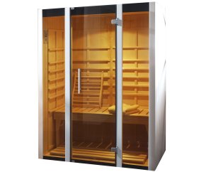 Sauna d'intérieur à infrarouge STYLE | 2 places | 2490W | 140 x 99 - H 190 cm