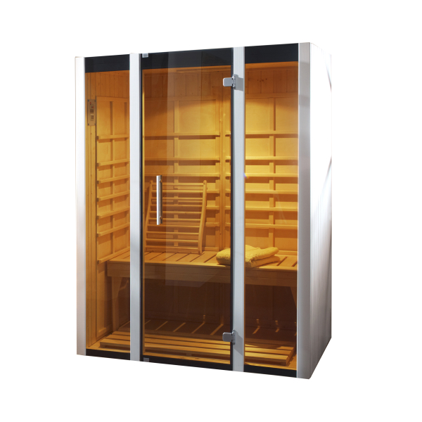 Sauna d'intérieur à infrarouge STYLE | 2 places | 2490W | 140 x 99 - H 190 cm