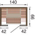 Sauna d'intérieur à infrarouge STYLE | 2 places | 2490W | 140 x 99 - H 190 cm