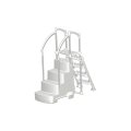 Escalier intérieur + échelle extérieur pour piscine hors-sol FIESTA 
