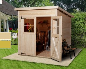 Abri de jardin en bois 325 | 2,8 à 7,2 m² | 2 coloris | 19 mm d'épaisseur