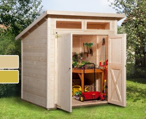 Abri de jardin en bois 325A | 3,6 à 7,2 m² | 2 coloris | 19 mm d'épaisseur