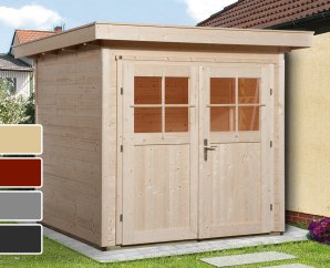 Abri de jardin en bois 227 | 4,1 à 6,8 m² | 4 coloris | 21 mm d'épaisseur