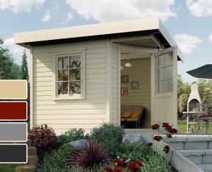 Abri de jardin en bois 213 | 5,3 à 8,5 m² | 4 coloris | 28 mm d'épaisseur