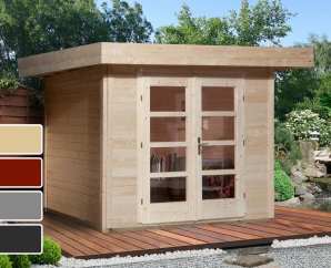 Abri de jardin en bois 126 | 5,9 à 8,5 m² | 4 coloris | 28 mm d'épaisseur