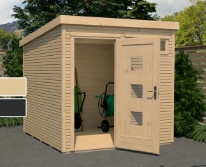 Abri de jardin en bois WekaLine 171 | 5,3 à 8,5 m² | 2 coloris | 28 mm d'épaisseur