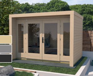 Abri de jardin en bois 263 | 4,3 à 7,1 m² | 3 coloris | 28 mm d'épaisseur