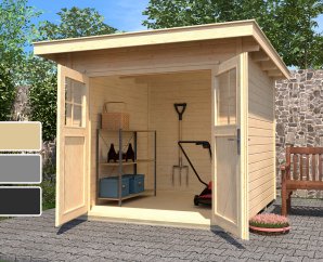 Abri de jardin en bois 179 | 4,6 à 8,5 m² | 3 coloris | 28 mm d'épaisseur