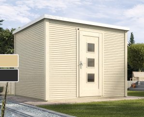 Abri de jardin en bois WekaLine 413 | 5,8 à 8,4 m² | 2 coloris | 45 mm d'épaisseur