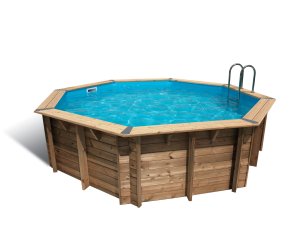 piscine-en-bois-octogonale-ocea-510-liner-bleu-ubbink