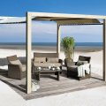 Tonnelle / Pergola autoportante en bois 235 | Aspect brut | 320 x 320 cm