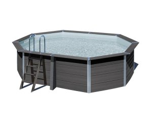 Piscine composite en kit ovale 5,24 m x 3,86 m x H 1,24 m – GRÉ