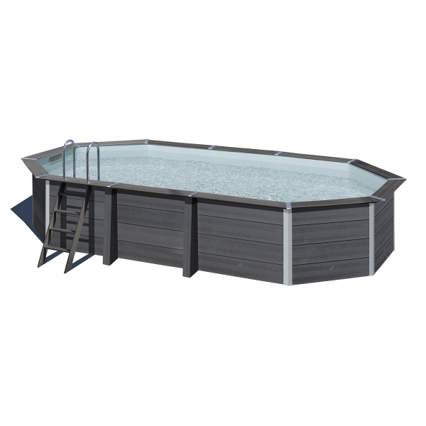 Piscine composite ovale 6,64 m x 3,86 m x H 1,24 m – GRÉ