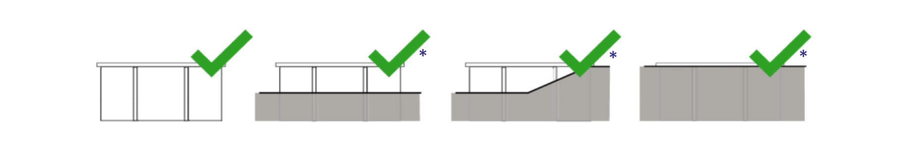 Piscine composite ovale 8,04 m x 3,86 m x H 1,24 m – GRÉ