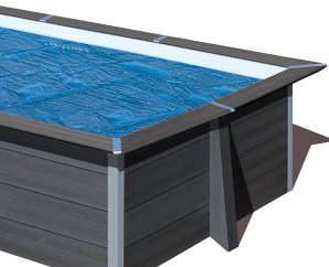 Bâche à bulles pour piscine en composite rectangulaire - 400 microns