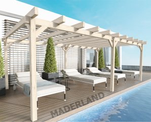 Pergola en bois autoportante Marsella – 16 à 24m2 - Maderland