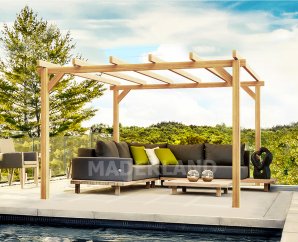 Pergola en bois autoportante Linares – 9 à 24 m2 - Maderland