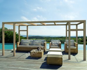 Pergola en bois autoportante Granada – 15 à 24 m2 - Maderland