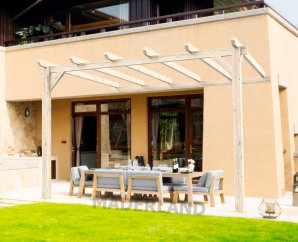Pergola en bois terrasse adossée CÁDIZ – 9 à 24 m2 - Maderland
