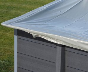 Bâche d'hiver pour piscine en composite rectangulaire - GRE
