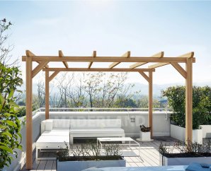 Pergola bois autoportante Sitges – 9 à 24 m2 - Maderland