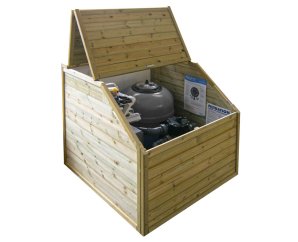 Coffre de filtration en pin classe 4 - H110 x 120 x 120 cm