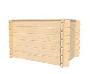 Bac à fleurs surélevé en bois extérieur – 669D