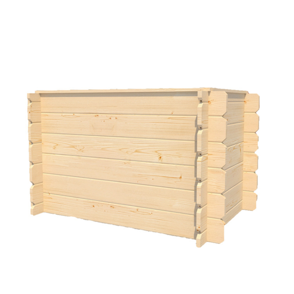 Bac à fleurs surélevé en bois extérieur – 669D