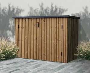 Armoire de jardin en pin Thermowood Roma – Gardival