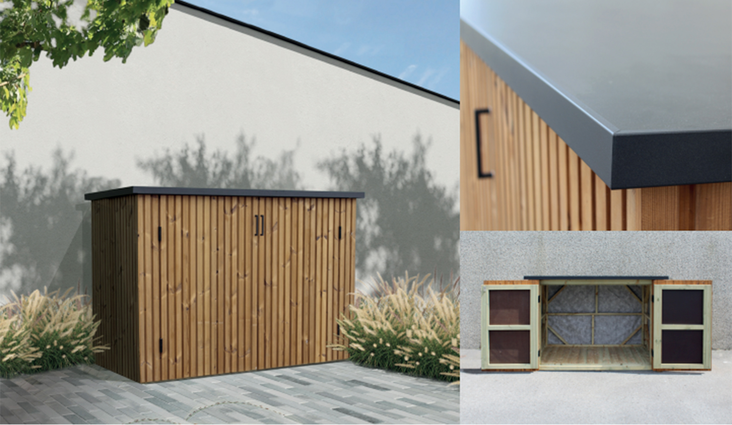 Armoire de jardin en pin Thermowood Roma – Gardival