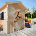 Maison de jardin en bois pour enfant avec bac à sable et pergola - Weka