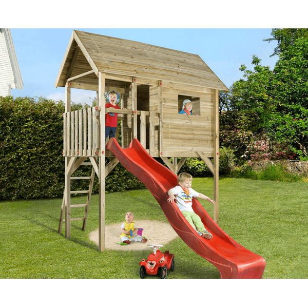 Cabane pour enfant sur pilotis avec toboggan Tabaluga 815 – Weka
