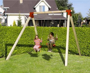 Balançoire en bois 2 places Tabaluga – Weka