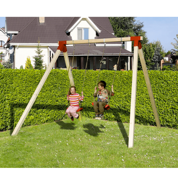 Balançoire en bois 2 places Tabaluga – Weka