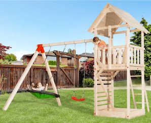 Aire de jeu extérieure avec balançoire Tabaluga – Weka